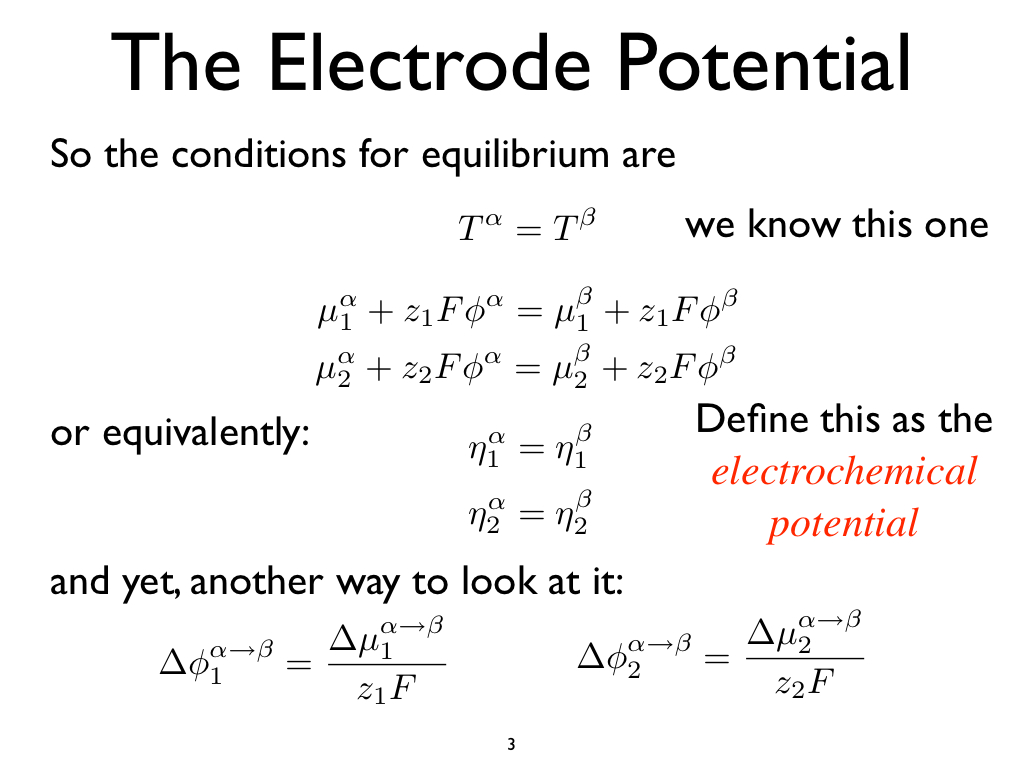 The Electrode Potential
