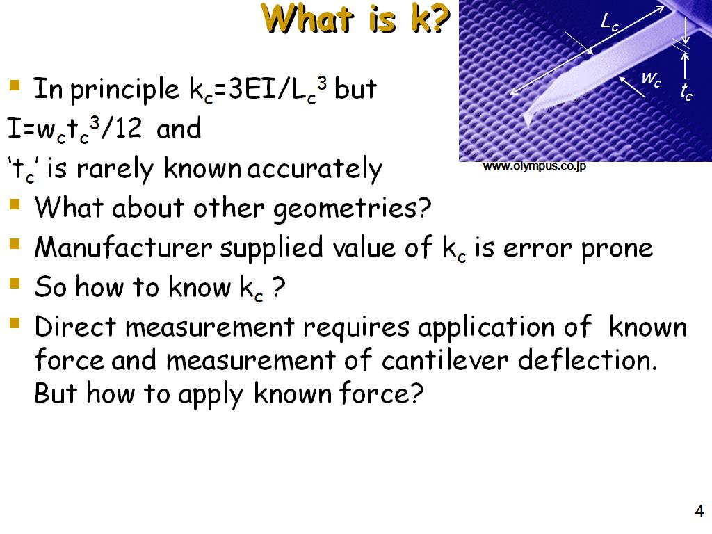 What is k?