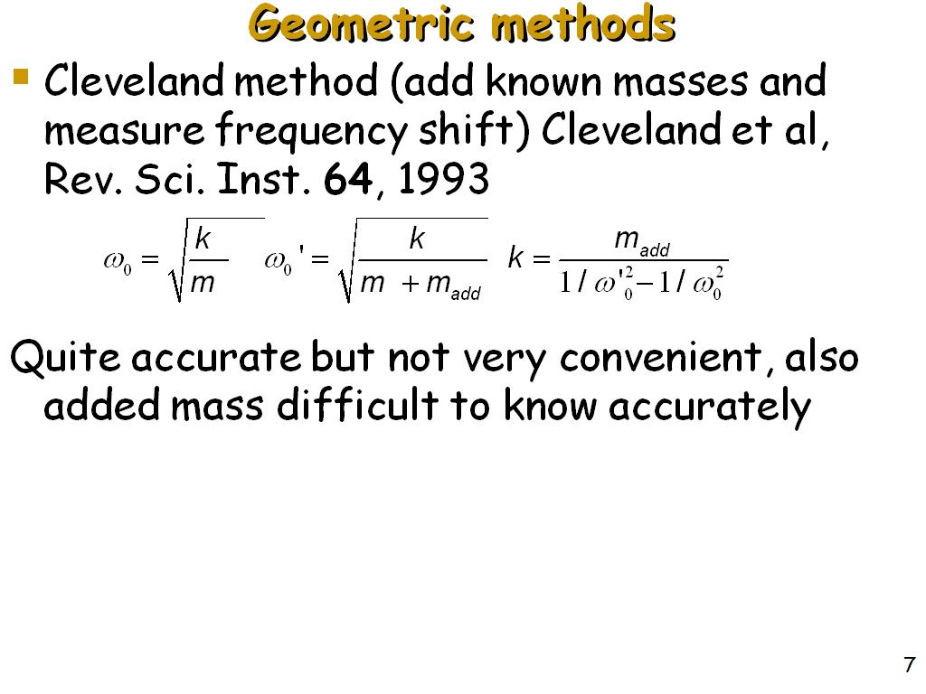 Geometric methods