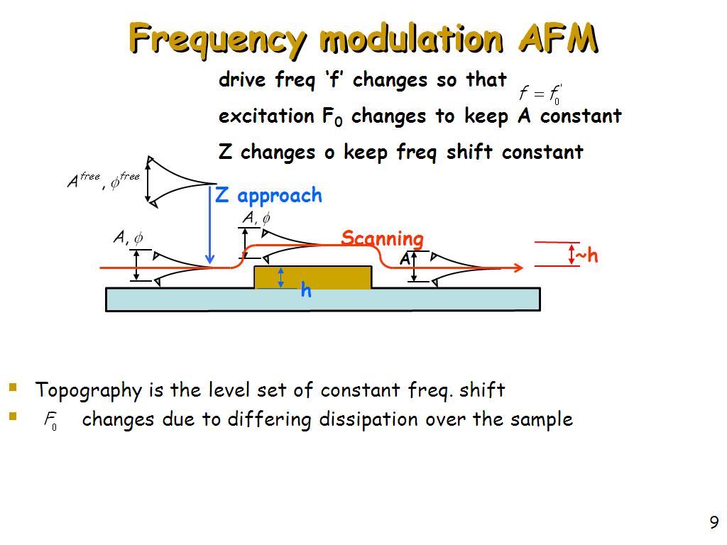 Frequency modulation AFM