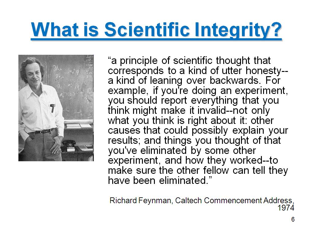 What is Scientific Integrity?