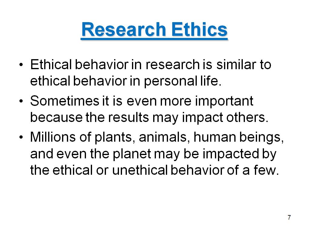 Research Ethics