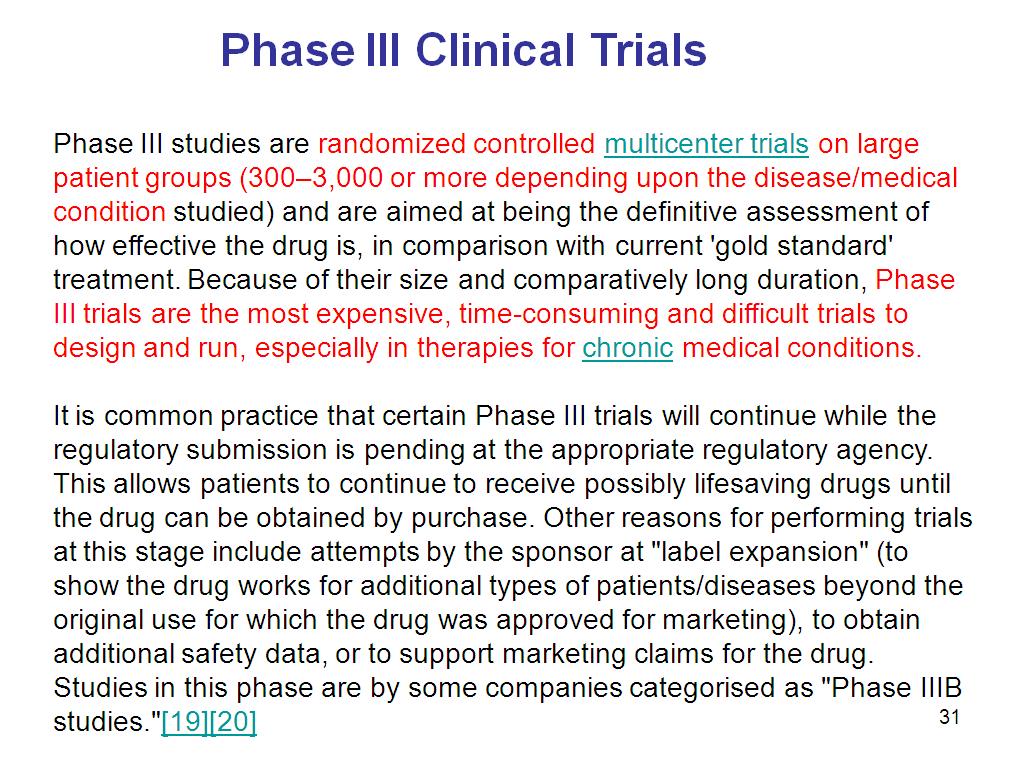 Phase III Clinical Trials