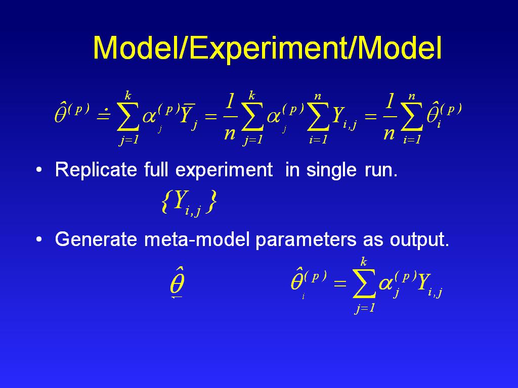 Model/Experiment/Model