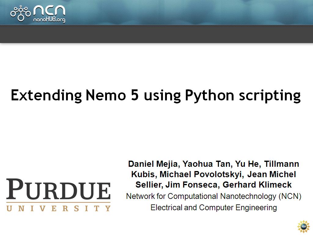 Extending Nemo 5 using Python scripting