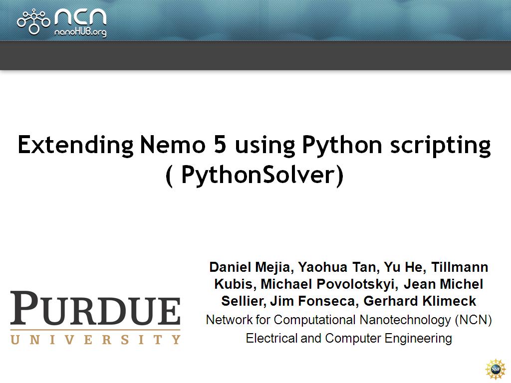 Extending Nemo 5 using Python scripting ( PythonSolver)