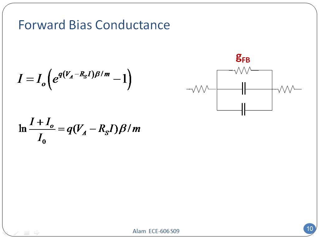 Forward Bias Conductance