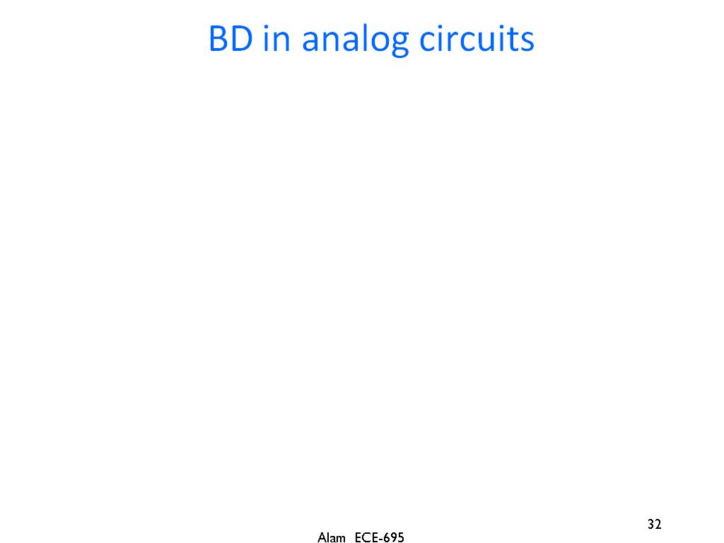 BD in analog circuits