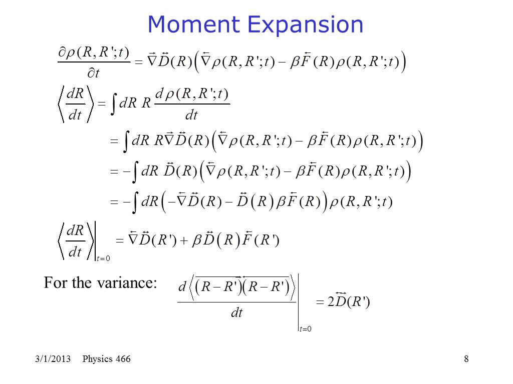 Moment Expansion