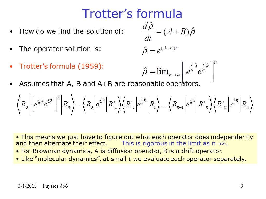 Trotter's formula