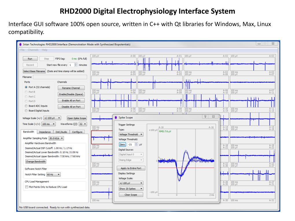 RHD2000 Digital Electrophysiology Interface System