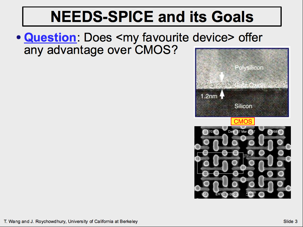 NEEDS-SPICE and its Goals
