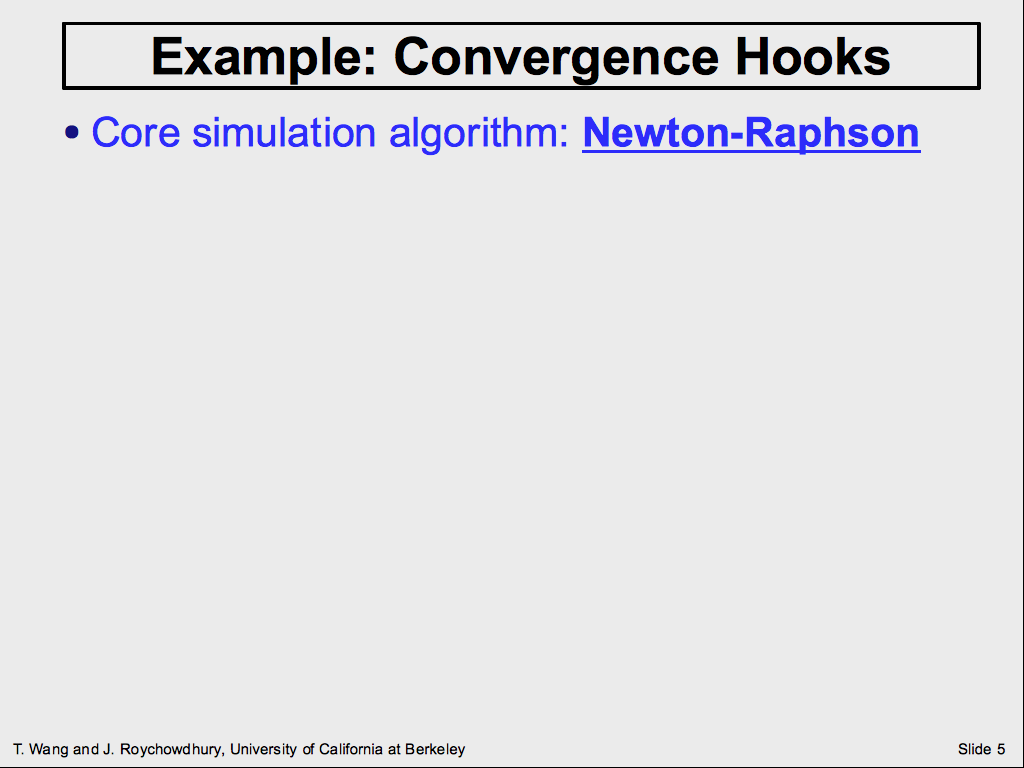 Example: Convergence Hooks