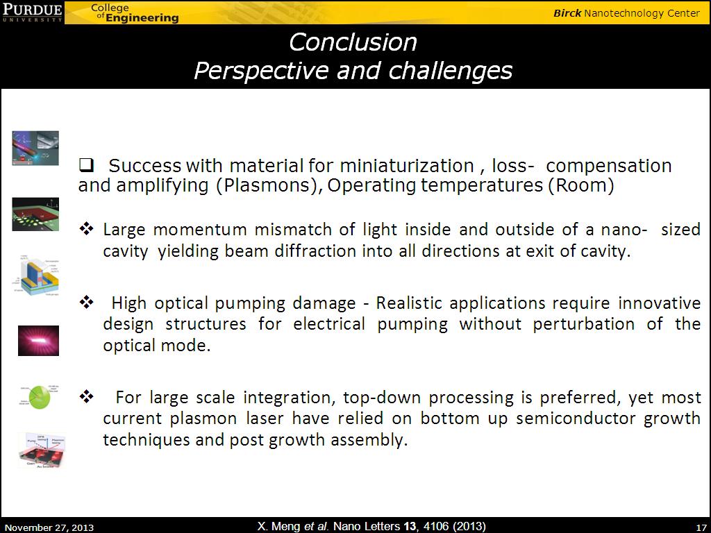 Conclusion Perspective and challenges