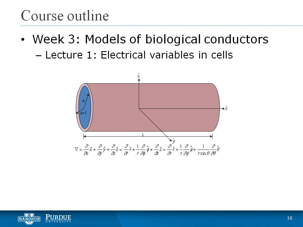 Week 3 Lecture 1: Electrical variables in cells