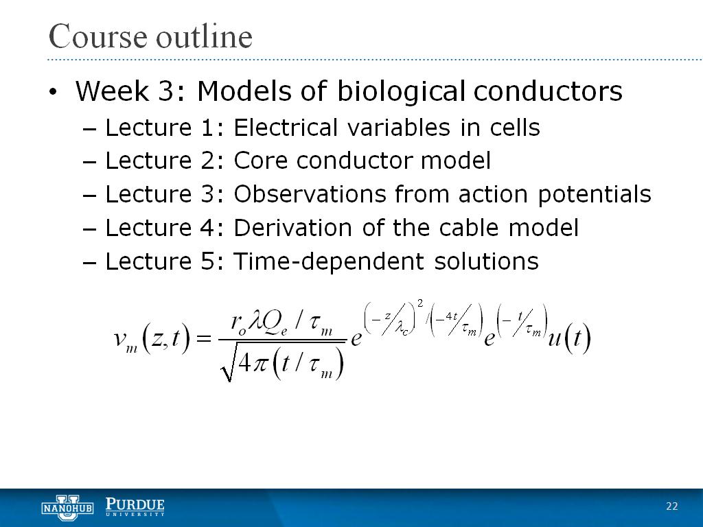 Week 3 Lecture 5: Time-dependent solutions