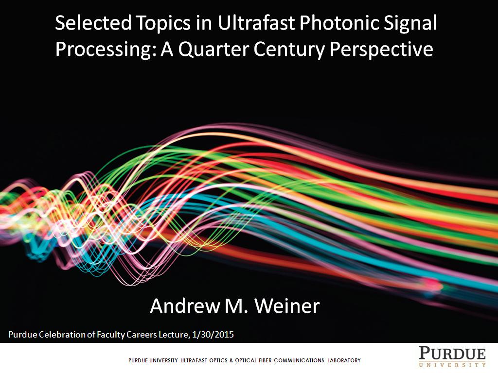 Selected Topics in Ultrafast Photonic Signal Processing: A Quarter Century Perspective