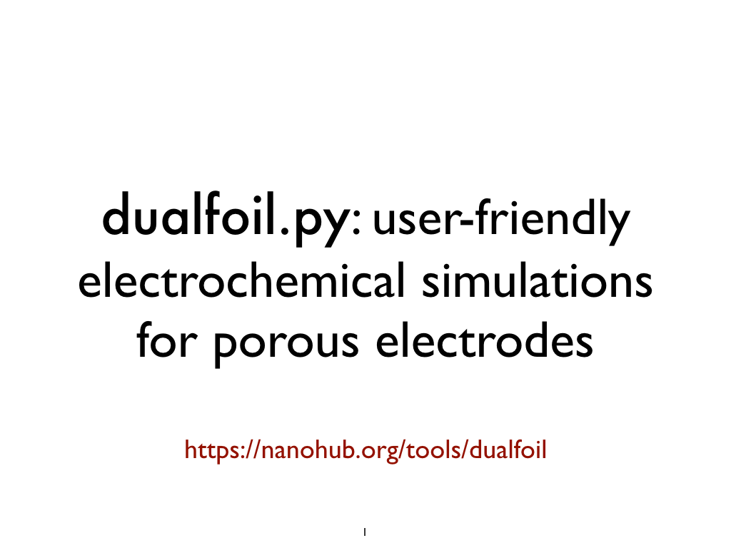 dualfoil.py: user-friendly electrochemical simulations for porous electrodes