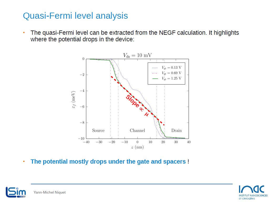 Quasi-Fermi level analysis