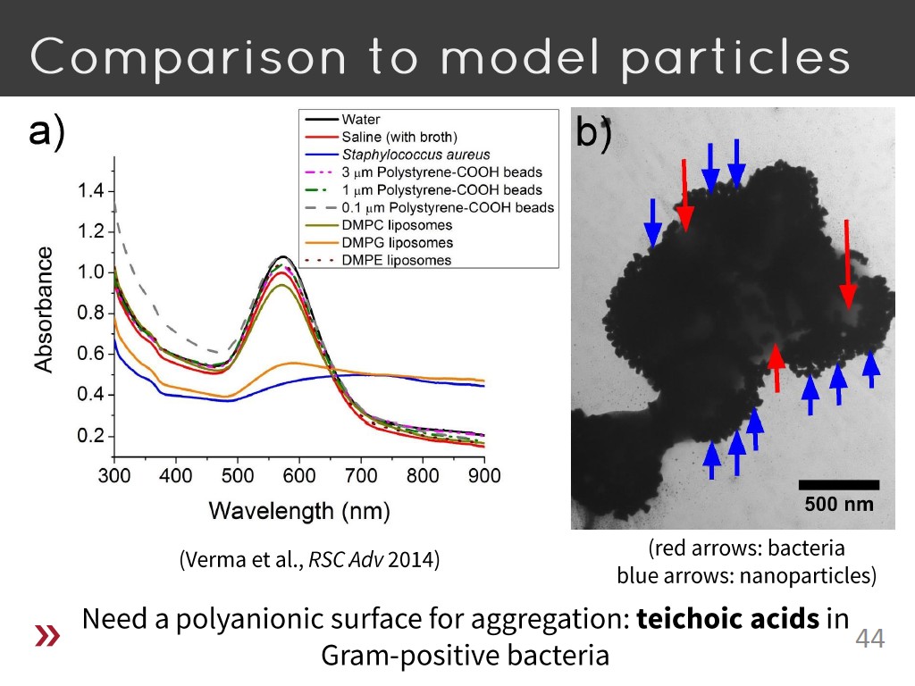 Comparison to model particles