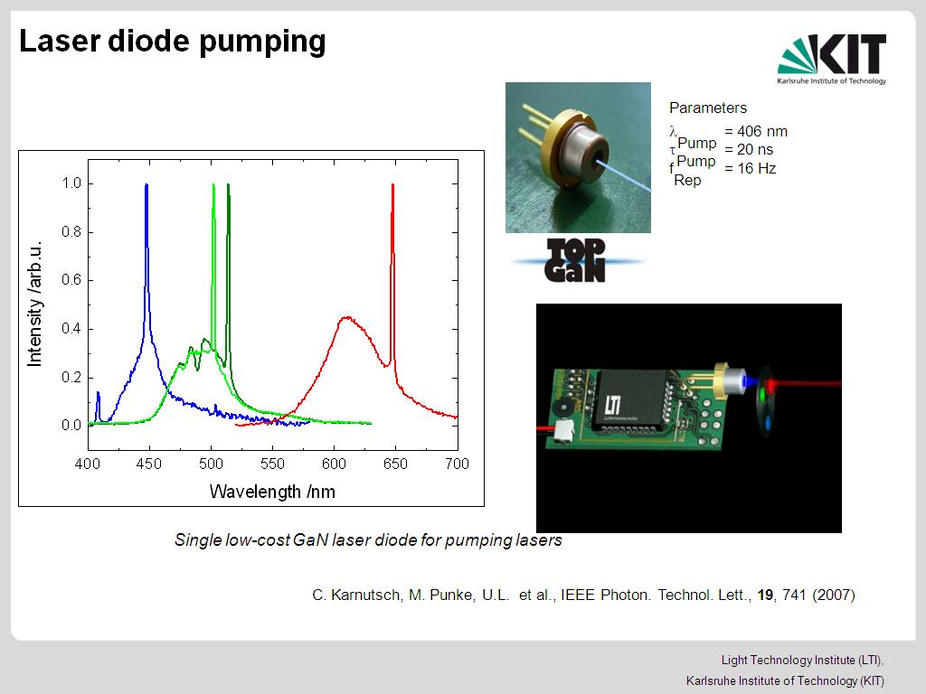 Laser diode pumping