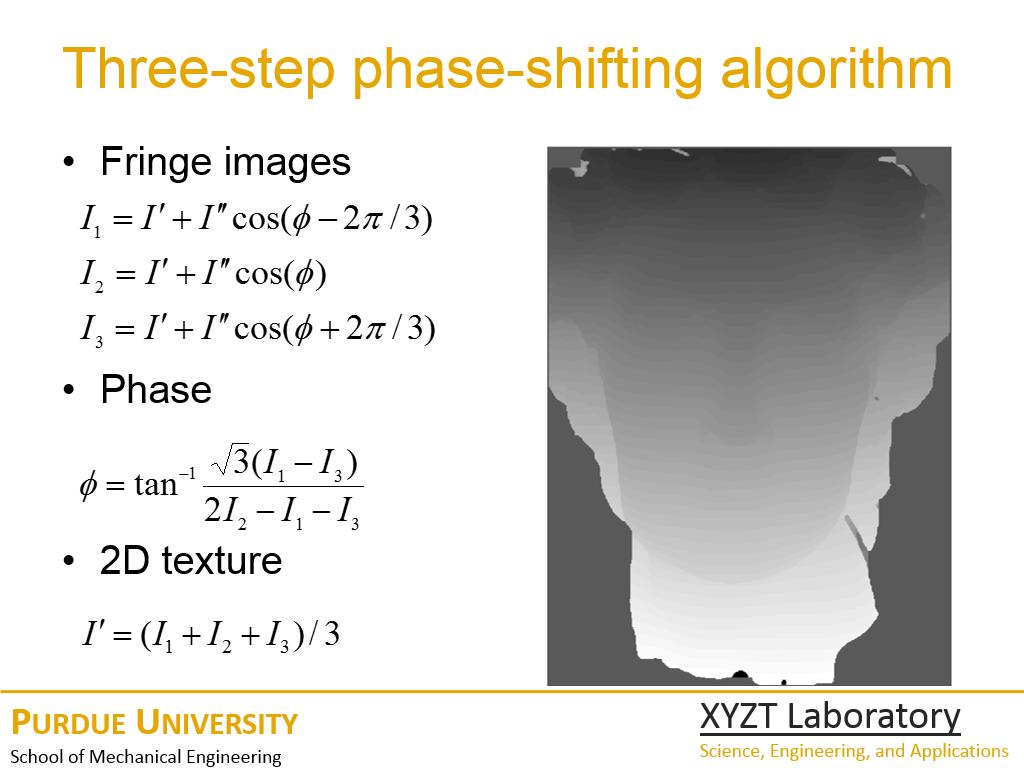 Three-step phase-shifting algorithm