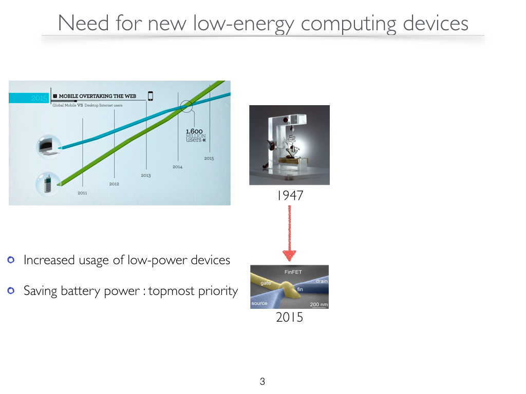 Need for new low-energy computing devices