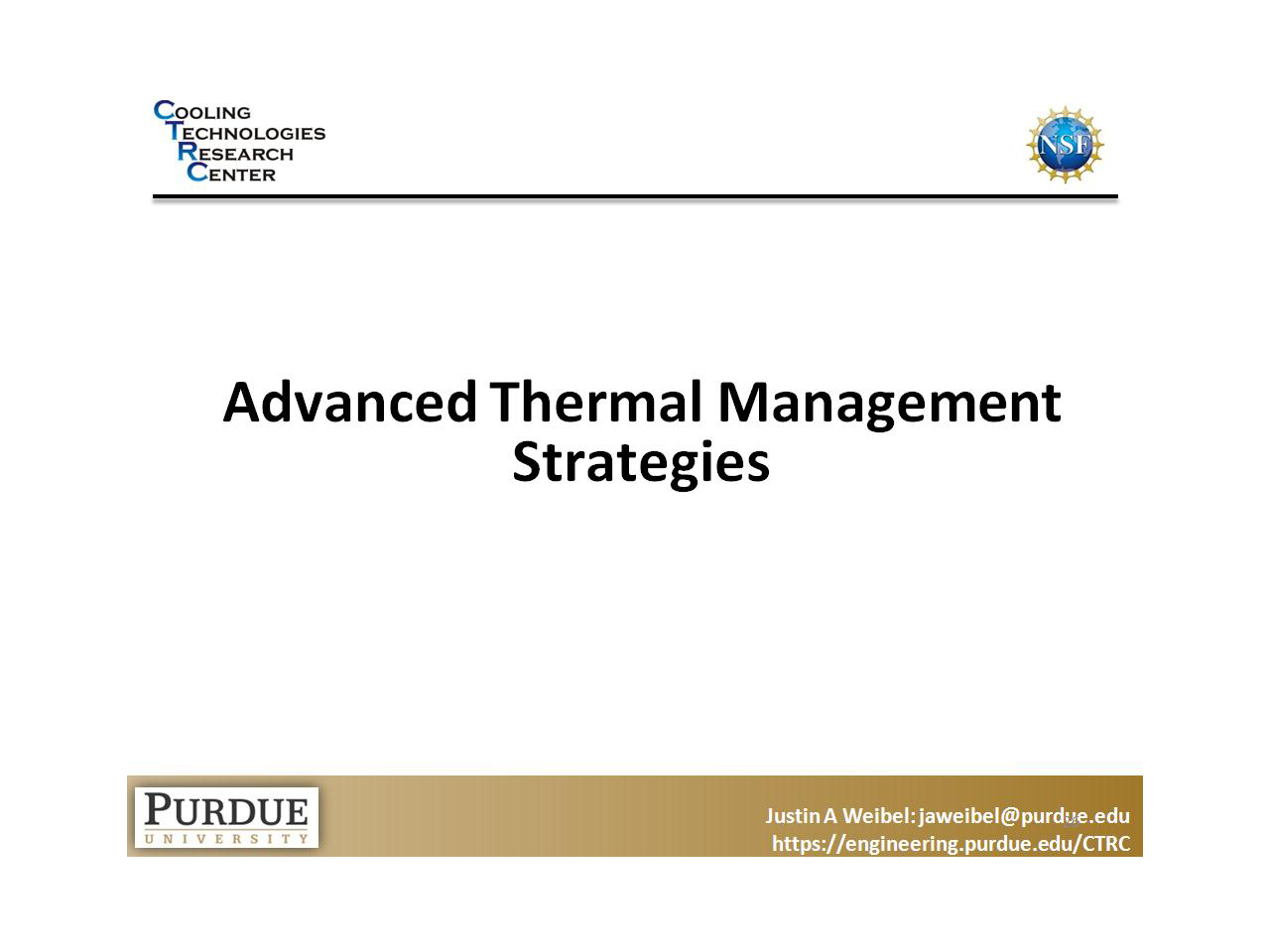 Advanced Thermal Management Strategies