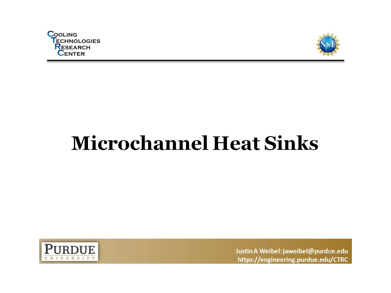 Microchannel Heat Sinks