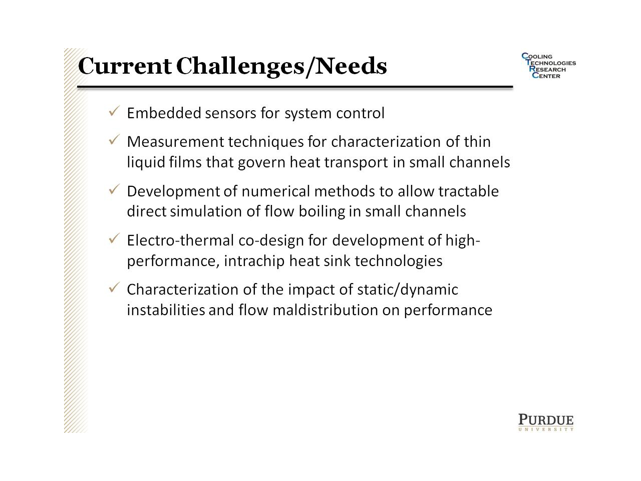 Current Challenges/Needs
