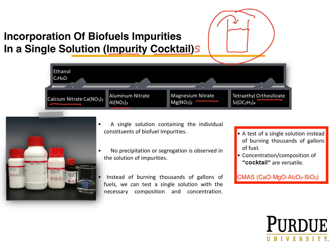 Incorporation Of Biofuels Impurities In a Single Solution (Impurity Cocktail) Ethanol C2H6O