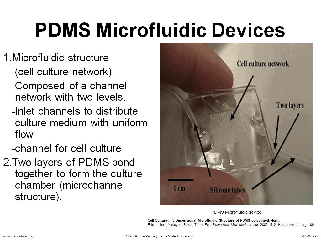 PDMS Microfluidic Devices