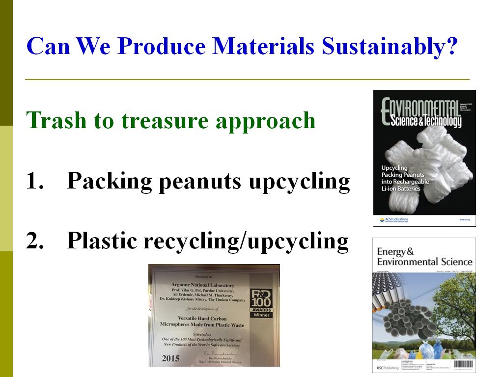 Can We Produce Materials Sustainably?