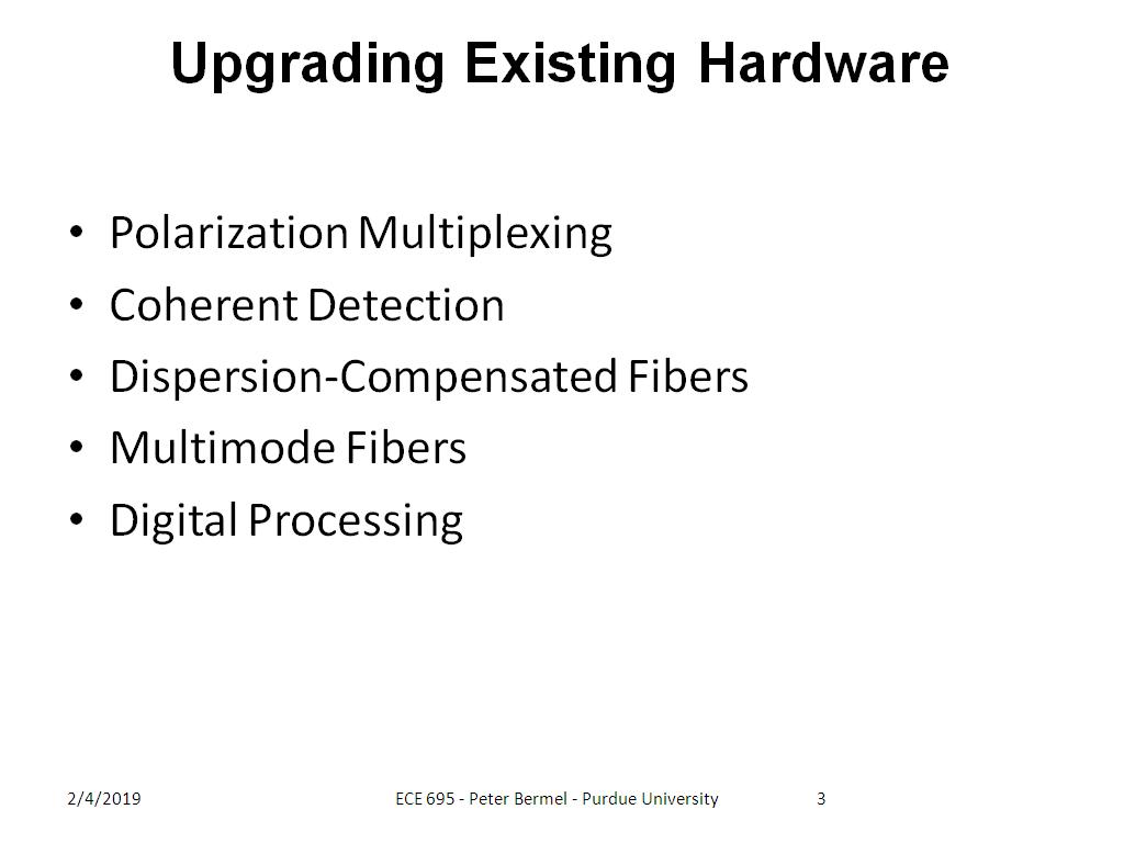 Upgrading Existing Hardware