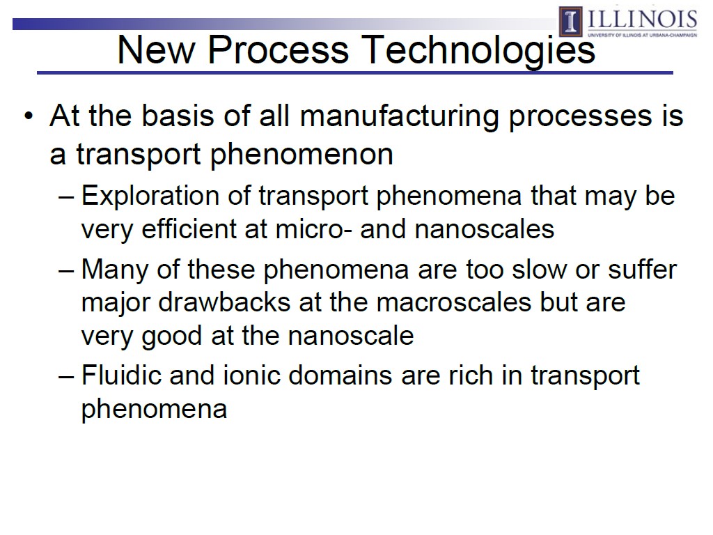 New Process Technologies