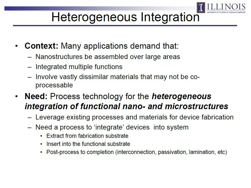 Heterogeneous Integration