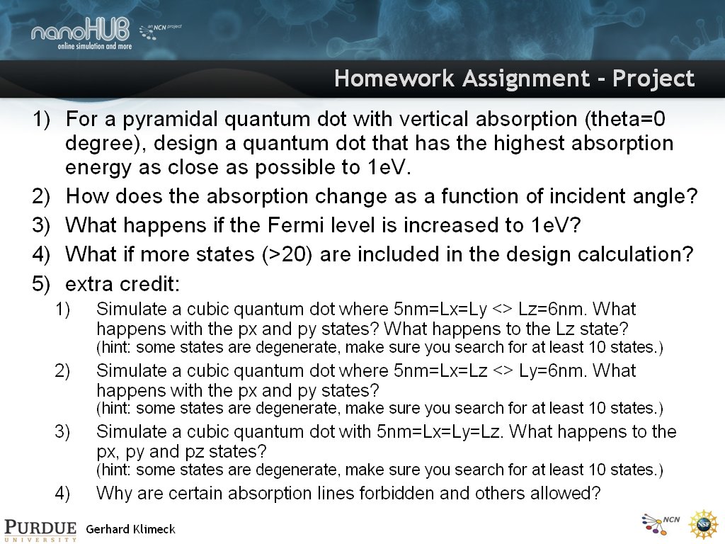 Optical Property of Quantum Dot – Many more states Φ=45 θ=0 20 states
