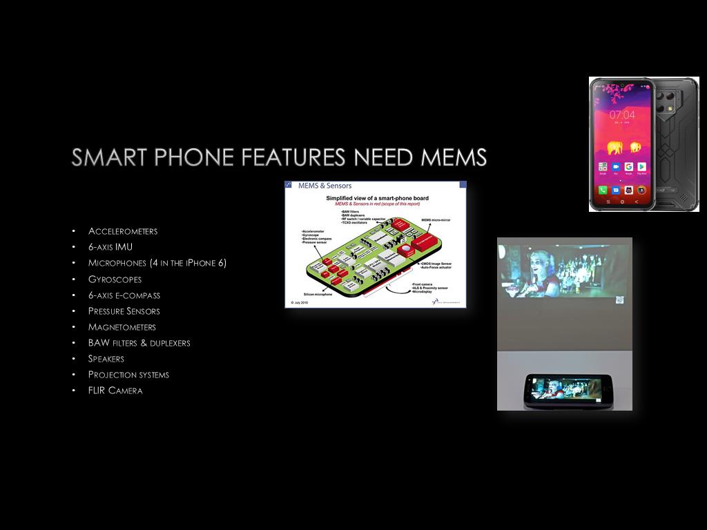 Smart Phone Features Need MEMS