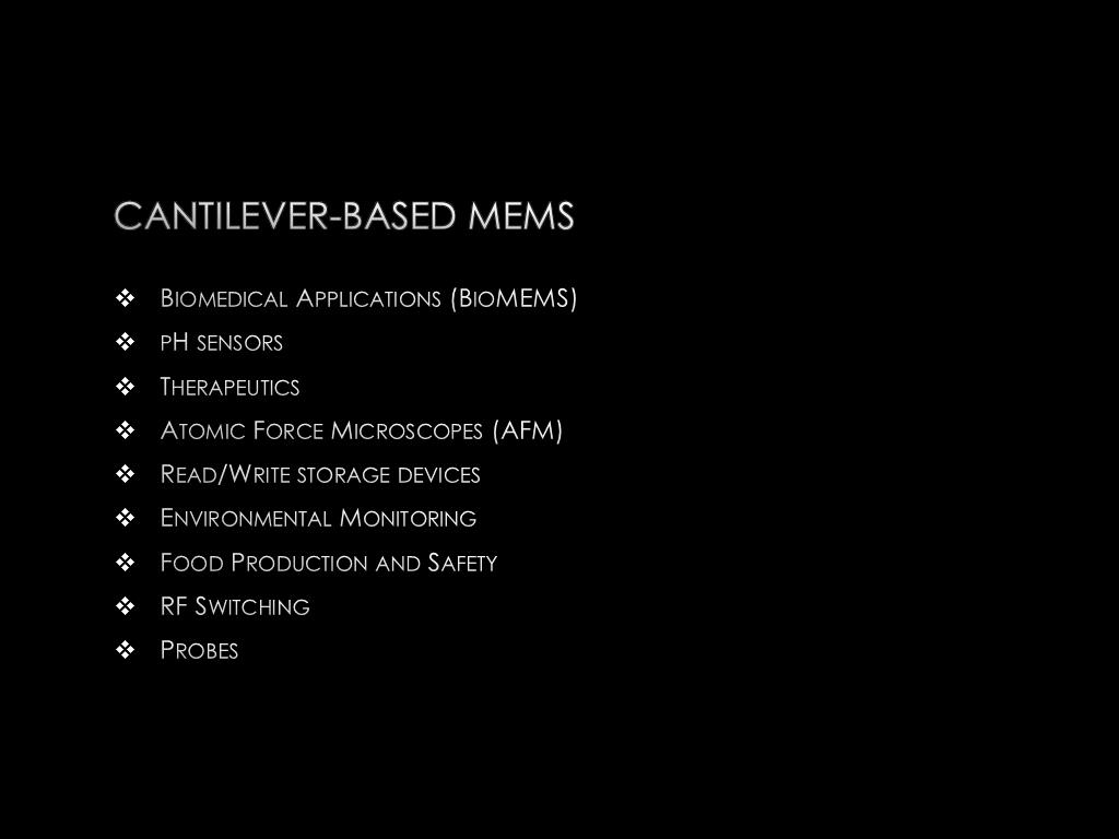Cantilever-based MEMS