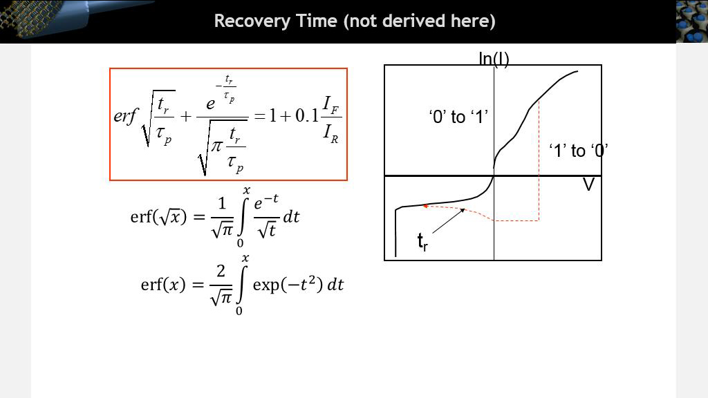 Recovery Time (not derived here)