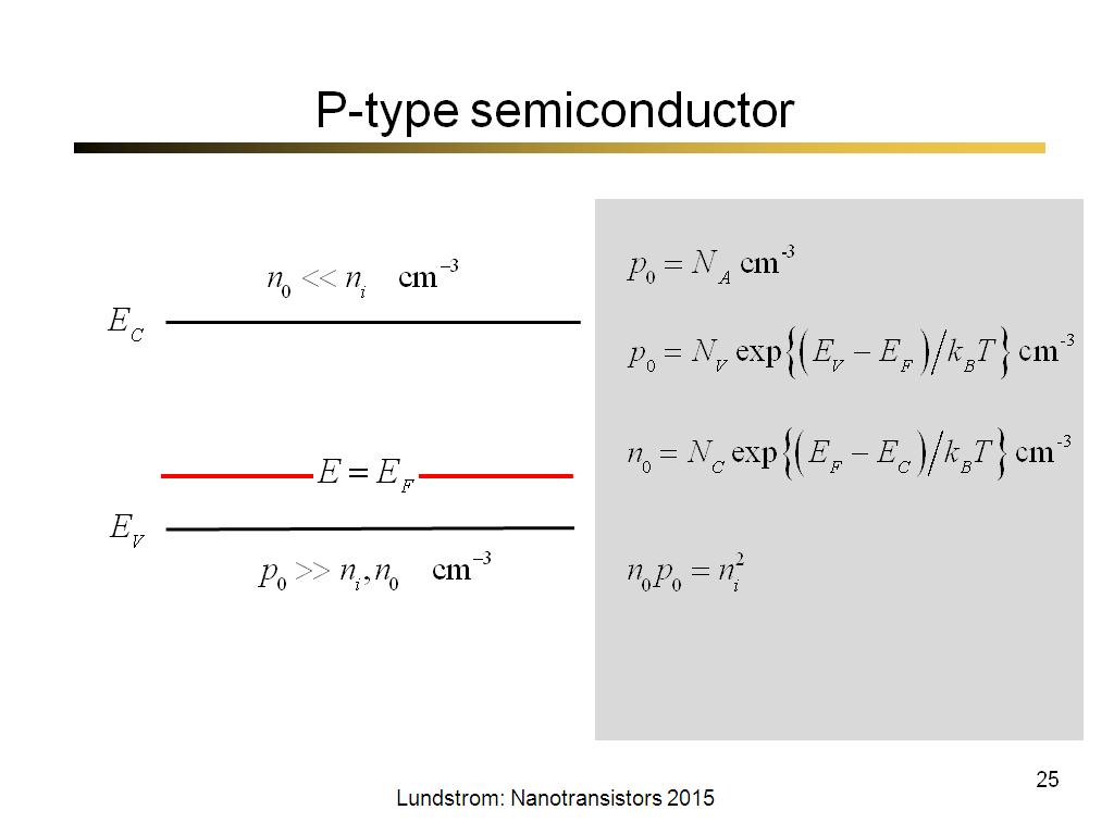 P-type semiconductor