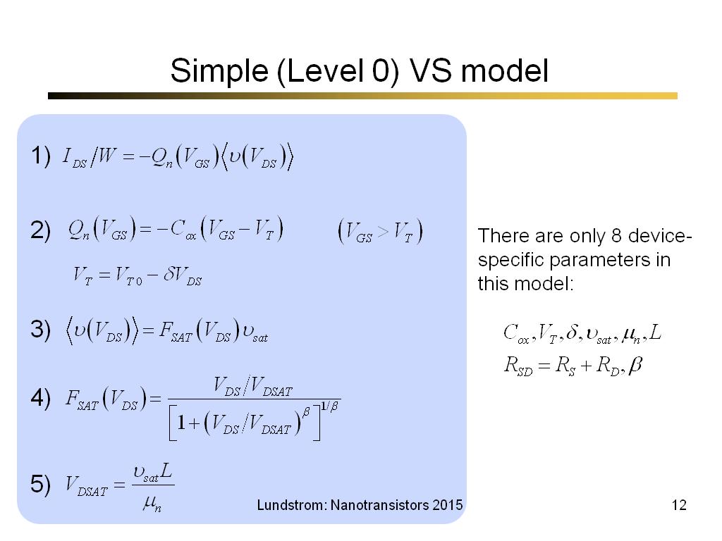 Simple (Level 0) VS model