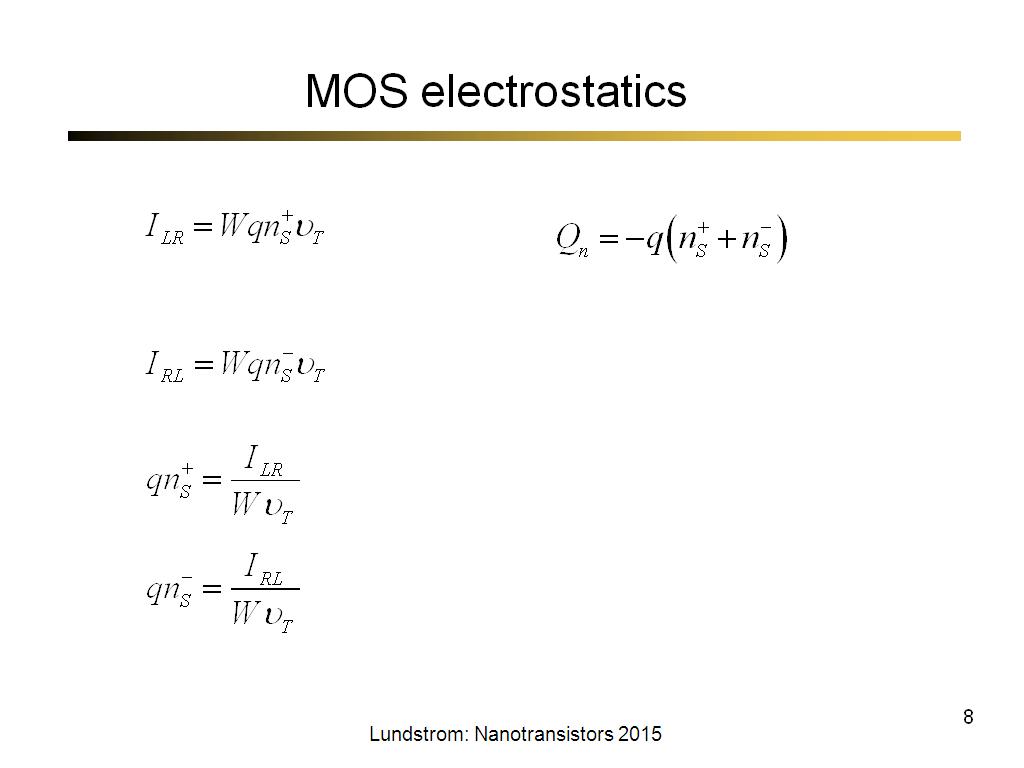 MOS electrostatics