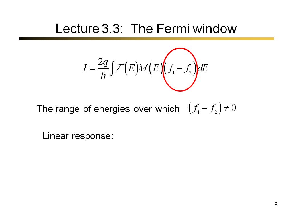 Lecture 3.3: The Fermi window