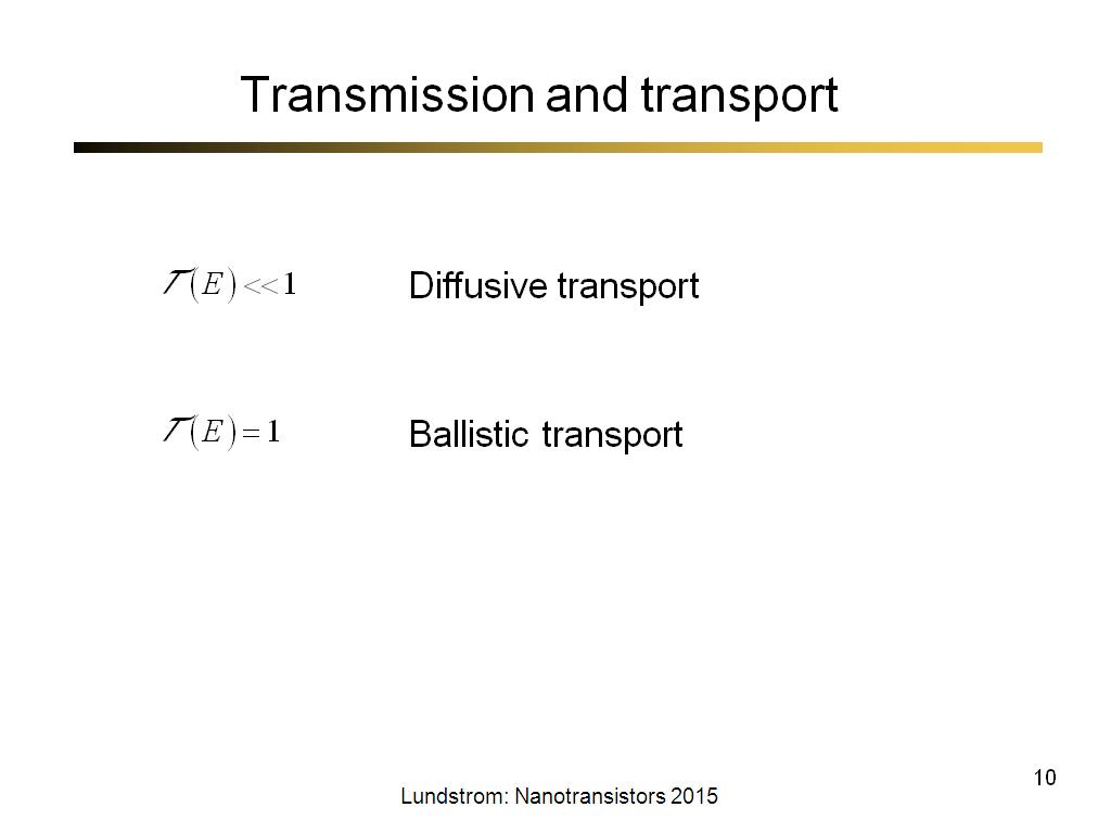 Transmission and transport