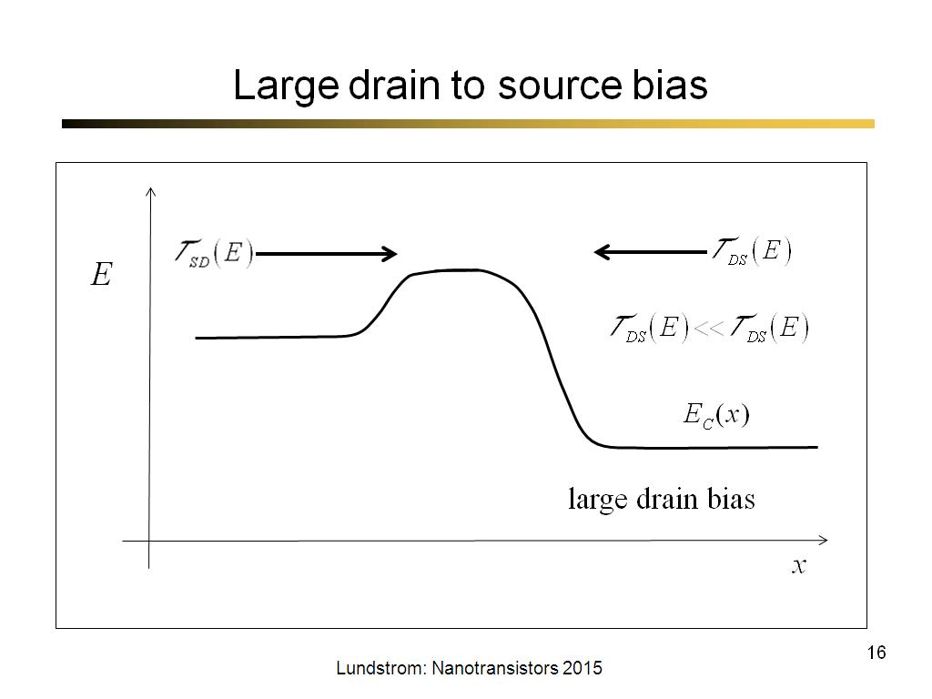 Large drain to source bias