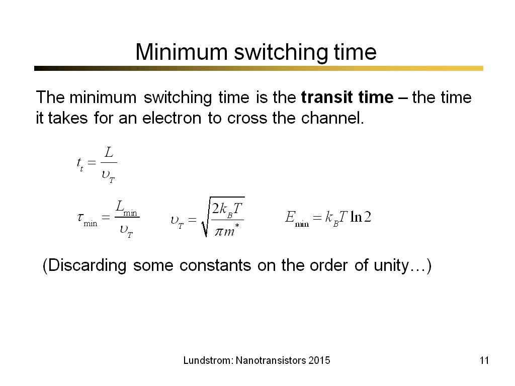 Minimum switching time