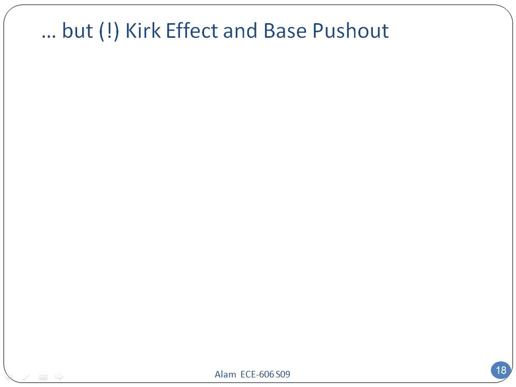 … but (!) Kirk Effect and Base Pushout