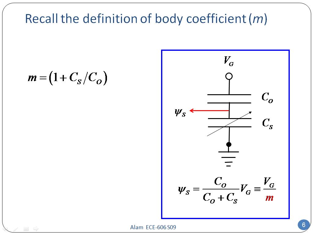 Recall the definition of body coefficient (m)