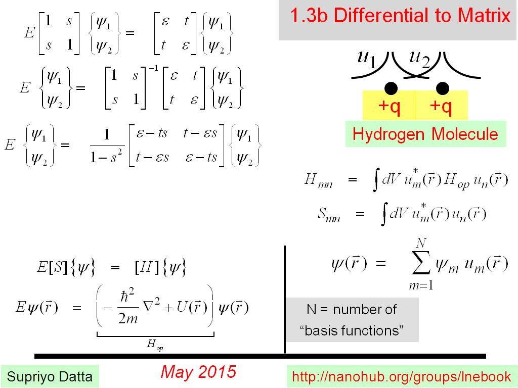 1.3b Differential to Matrix